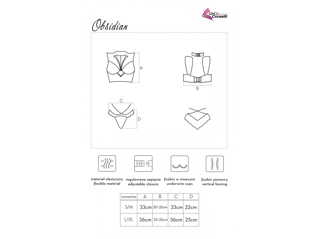 Schwarzes Spitzen-Dessous-Set für Frauen - 3