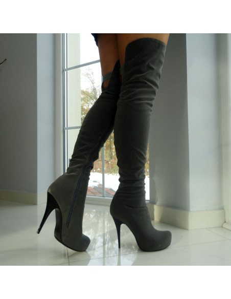 ĶEGĻU ZĀBAKI PELĒKI STILETTOS ILGI - 2