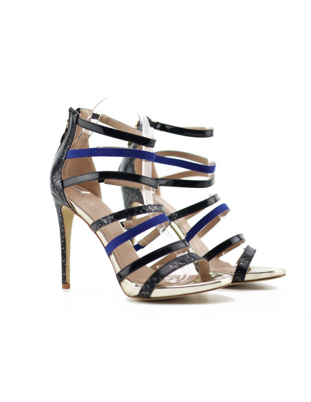 Stiletto siksniņas sandales stiletto apavi - 6