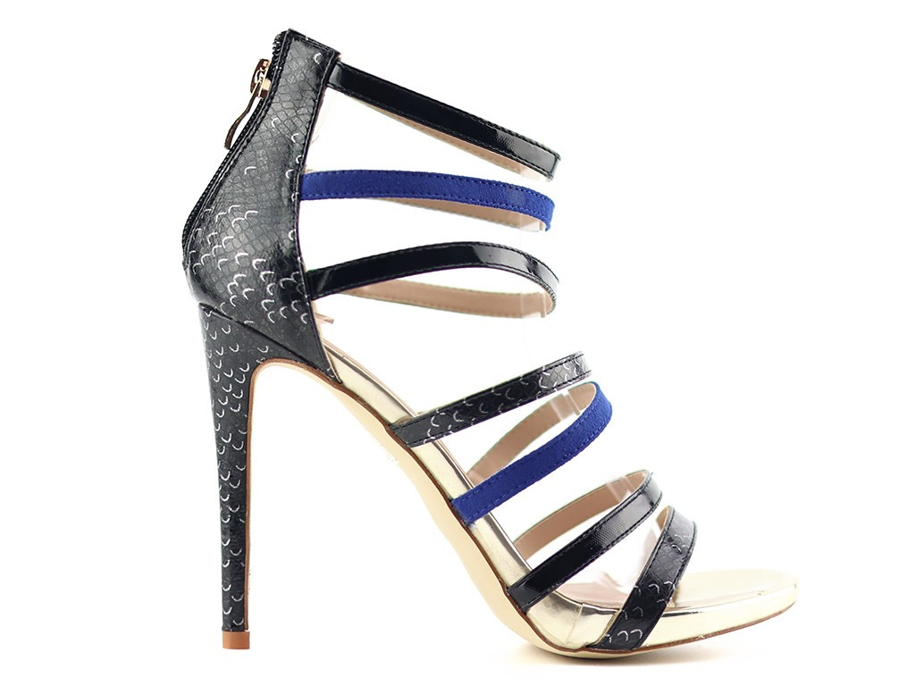 Stiletto sandale cu barete pantofi stiletto - 1