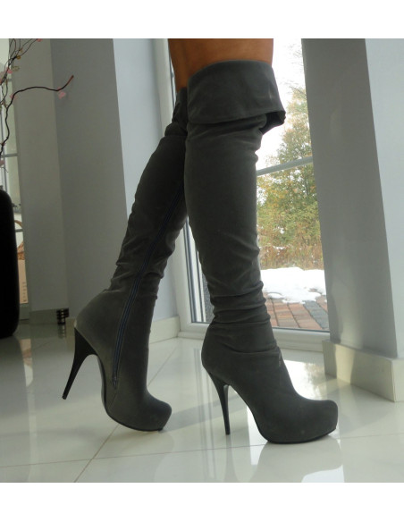 ĶEGĻU ZĀBAKI PELĒKI STILETTOS ILGI - 5
