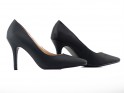Жіночі чорні туфлі на низьких підборах - 6