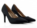 Pantofi cu tocuri joase negre pentru femei - 3
