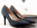 Pantofi cu tocuri joase negre pentru femei - 2