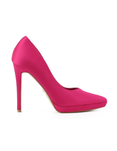 Pantofi stiletto cu platformă roz - 1