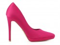 Pantofi stiletto cu platformă roz - 1