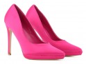 Pantofi stiletto cu platformă roz - 2