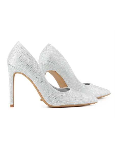 Stilettos strălucitori argintii pentru femei - 5