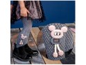 Children's polka dot tights with 3D mouse - 2