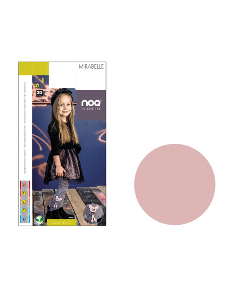 Children's polka dot tights with 3D mouse - 4
