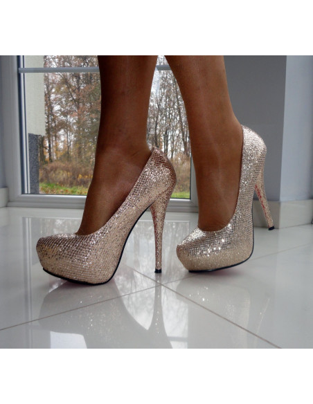 ZLATÉ GLITTEROVÉ PLATFORMY