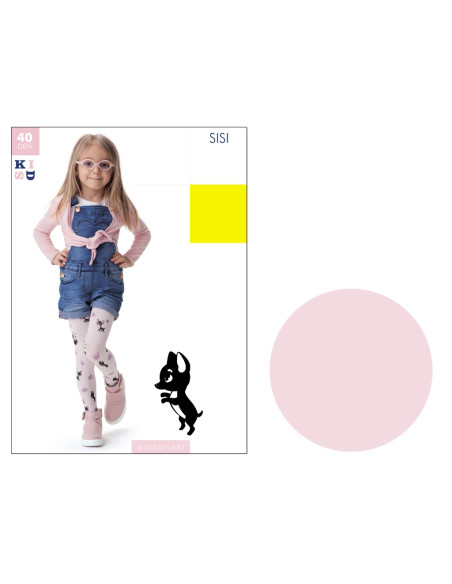Collants pour enfants en microfibre chiens 40den - 3