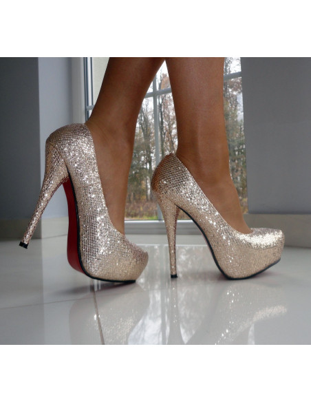 ZLATÉ GLITTEROVÉ PLATFORMY