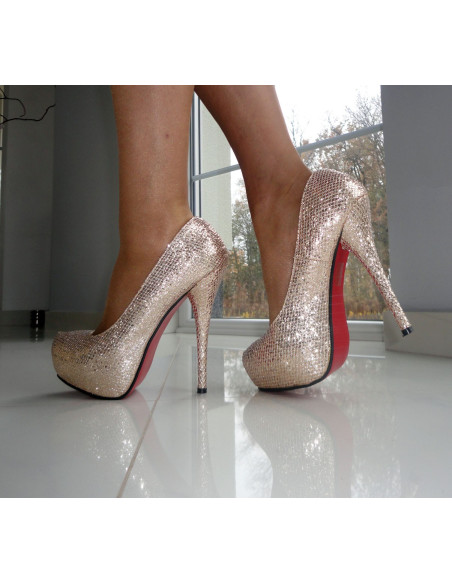 ZLATÉ GLITTEROVÉ PLATFORMY