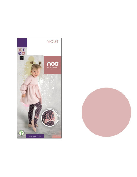Children's tights with viscose with a hare - 4
