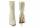 Beige women's stiletto boots - 5