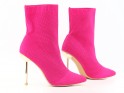 Ružové dámske topánky na podpätku - 4