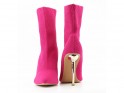 Růžové dámské boty na jehlovém podpatku - 5