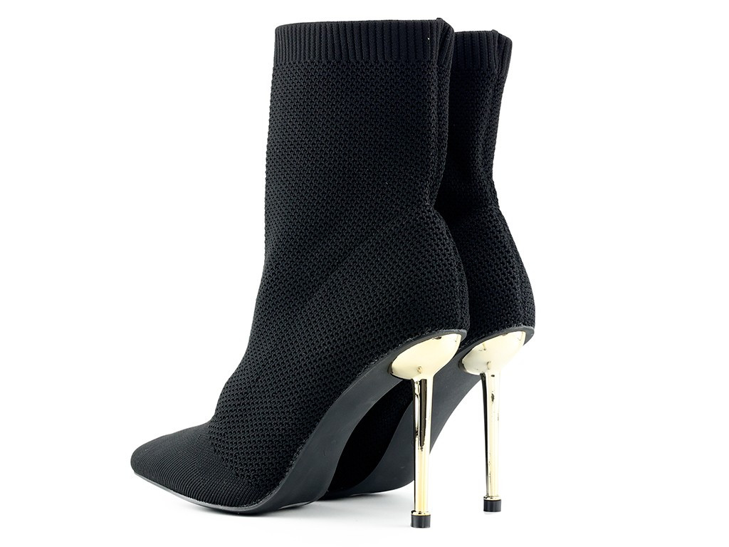 Black women's stiletto boots - 4