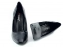 Pantofi stiletto negri mati pentru femei - 6