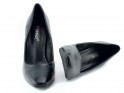 Women's black matte stilettos - 6