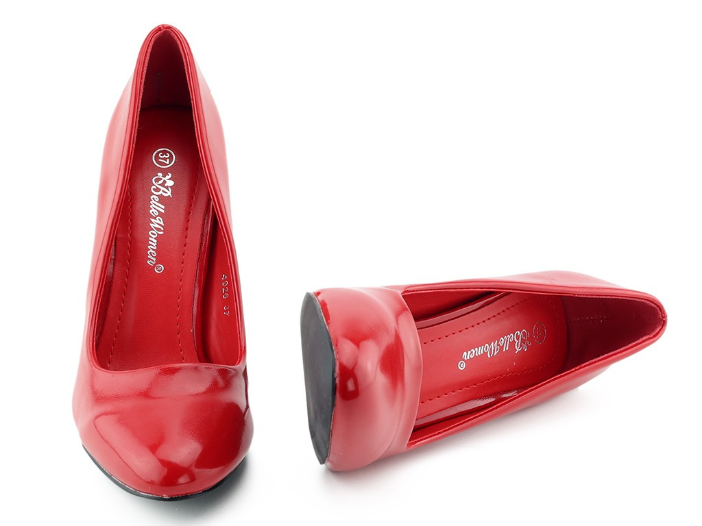 Sieviešu sarkanie stiletto papēži - 4