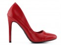 Red women's stilettos lacquer shoes - 1