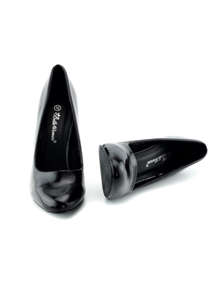 Glänzende schwarze Stilettos für Frauen - 6