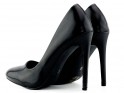 Women's black glossy stilettos - 4
