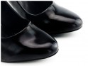 Women's black glossy stilettos - 3