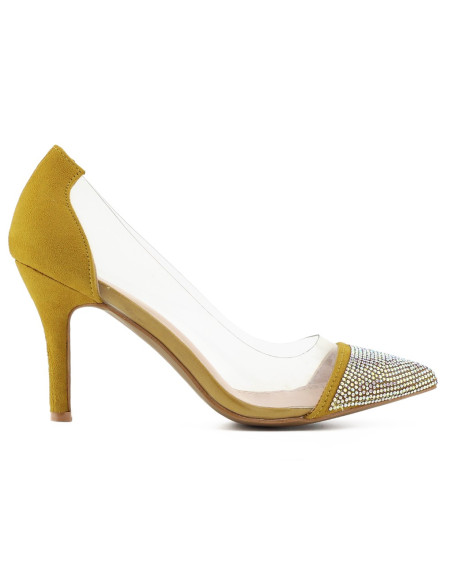Transparente Damenstilettos mit Zirkonen - 2