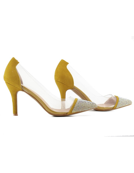 Transparente Damenstilettos mit Zirkonen - 4