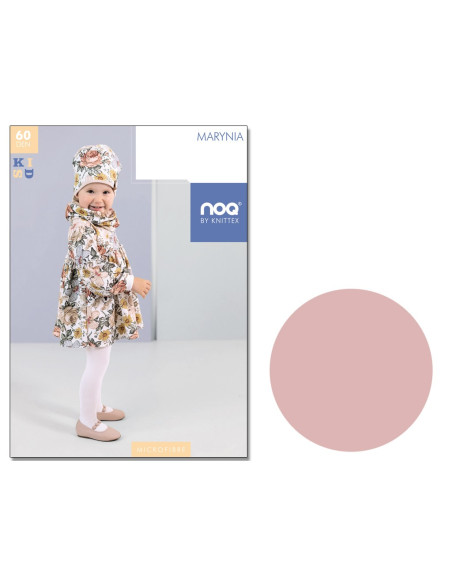 Gładkie rajstopy niemowlęce 60 den mikrofibra