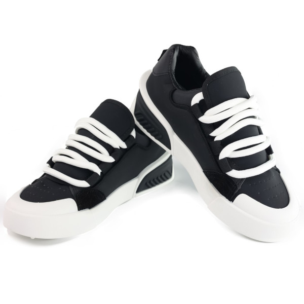 Czarne sportowe buty damskie tenisówki