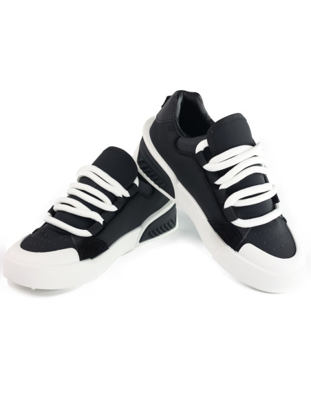 Czarne sportowe buty damskie tenisówki