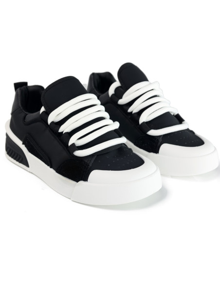 Czarne sportowe buty damskie tenisówki
