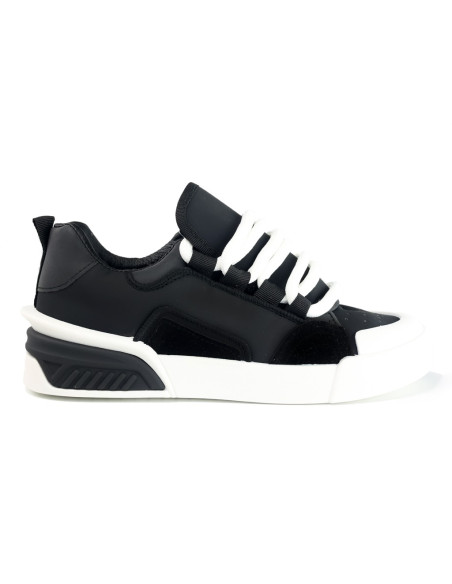 Czarne sportowe buty damskie tenisówki