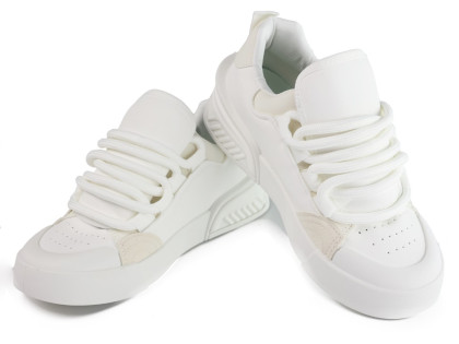 Białe sportowe buty damskie tenisówki