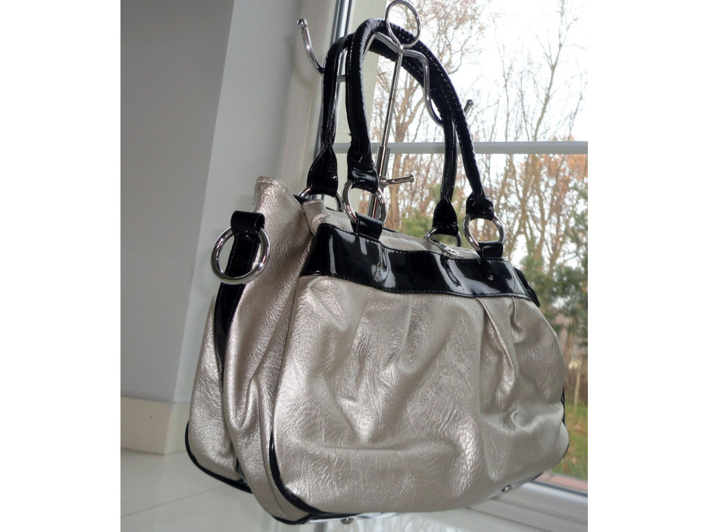 BAG TRUNK SILVER ECO LEATHER POSTMAN'S SKIN  - 3
