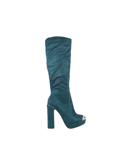 Les bottes de femmes sur le poteau en daim - 1