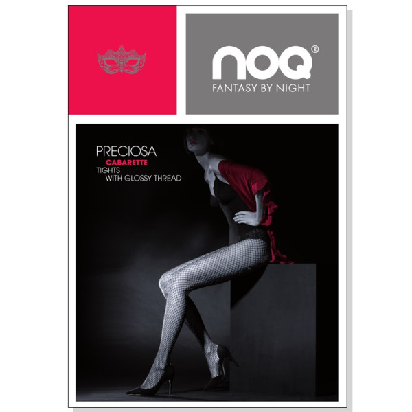 Fishnet tights lurex with shiny thread