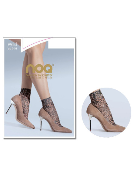 Chaussettes femme imprimé léopard Wild 20 DEN