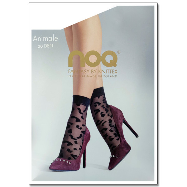 Animale ponožky s leopardím bodom 20 DEN