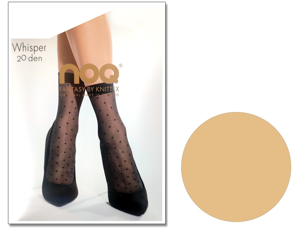 Chaussettes femme à pois Whisper 20 DEN