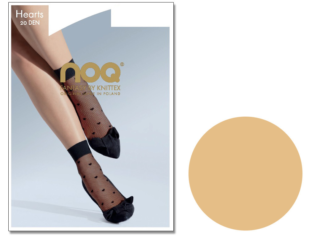 Chaussettes femme avec cœurs sur maille HEARTS 20 DEN