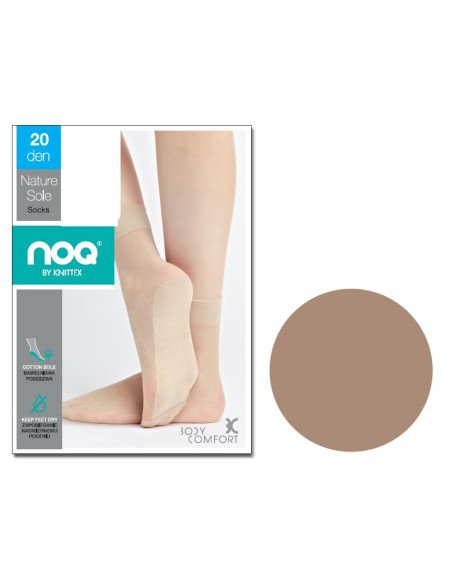 Women's socks with cotton sole Nature Sole 20 DEN