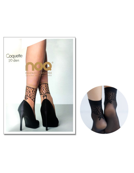 Șosete de damă cu model leopard Coquette 20 DEN