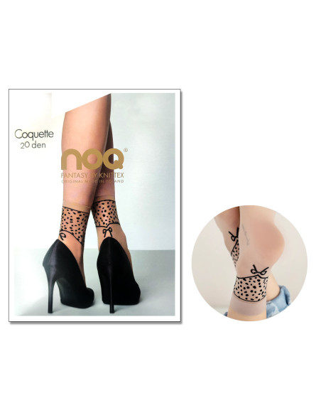 Women's socks leopard pattern Coquette 20 DEN