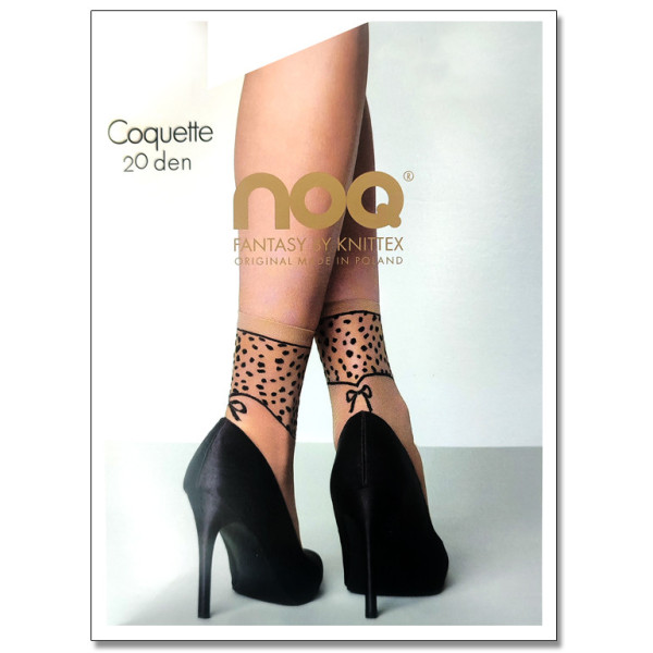 Dámske ponožky s leopardím vzorom Coquette 20 DEN
