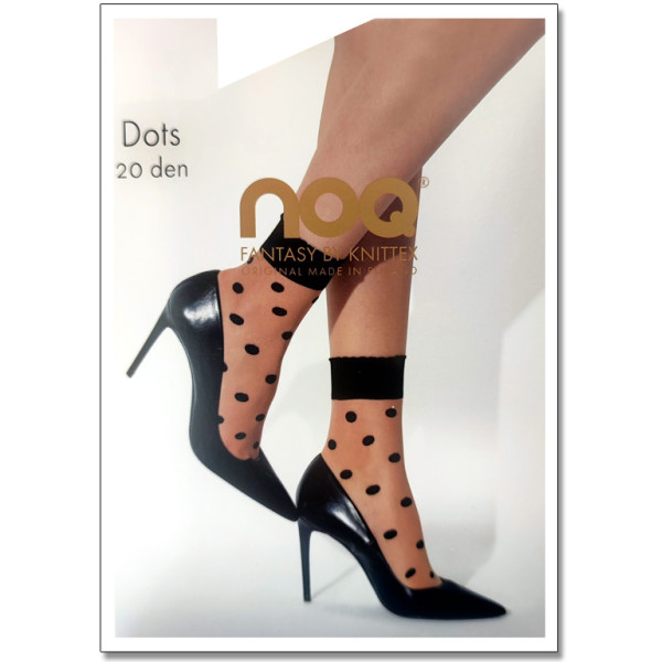 Dámske ponožky s bodkovaným vzorom Dots 20 DEN